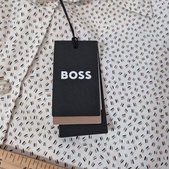 Hugo Boss Liam Kent Button Up Long Sleeve White Shirt Size 3XL  (19) - Picture 7 of 12